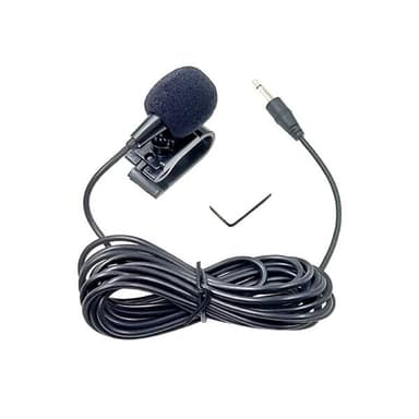 Mono-mikrofon med clip och 3,5 mm kontakt – 3 meter kabel