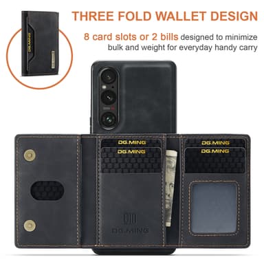 M2 magnetiskt plånboksfodral för Sony Sony Xperia 10 VI 2024
