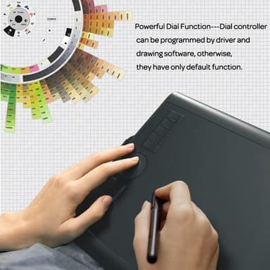 GAOMON M10K Version Pen Tablet - 25,4 x 16,9 cm grafisk tablett med 8192 tryckkänslighetsnivåer