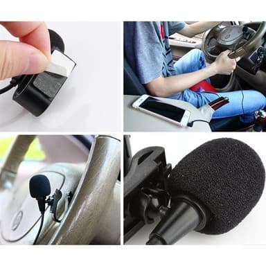 Mono-mikrofon med clip och 3,5 mm kontakt – 3 meter kabel