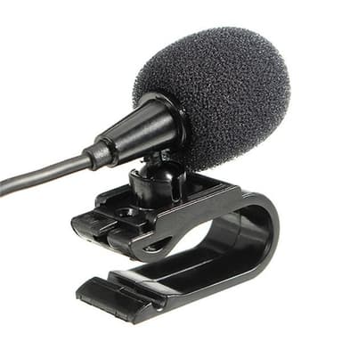 Mono-mikrofon med clip och 3,5 mm kontakt – 3 meter kabel