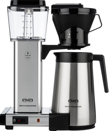 Moccamaster Manual Thermo kaffebryggare 79158 (polerat silver)
