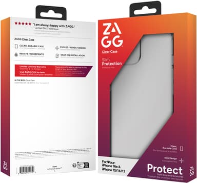Zagg iPhone 16e/15/14/13 Clear-fodral