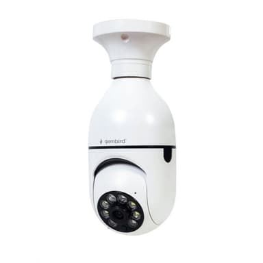 WiFi-kamera med E27-sockel, 1080p, roterande och Tuya-kompatibel