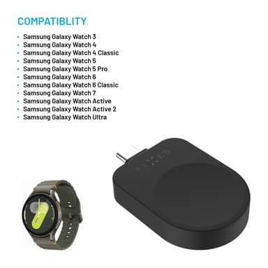 Fixed Samsung Watch trådlös USB-C-laddare