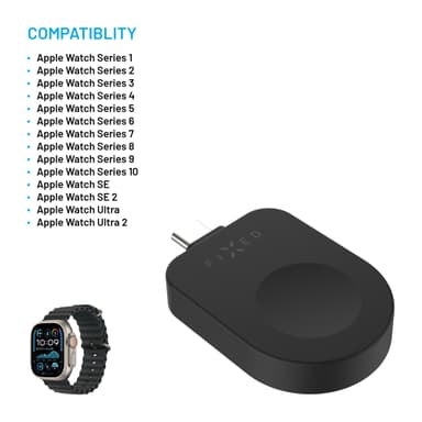 Fixed Apple Watch trådlös USB-C-laddare