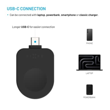 Fixed Apple Watch trådlös USB-C-laddare