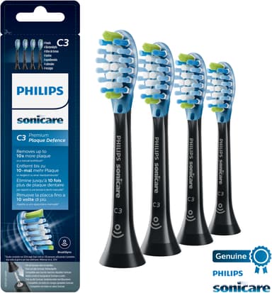 Philips Premium Plaque Defence borsthuvud HX9044/33 (svart)