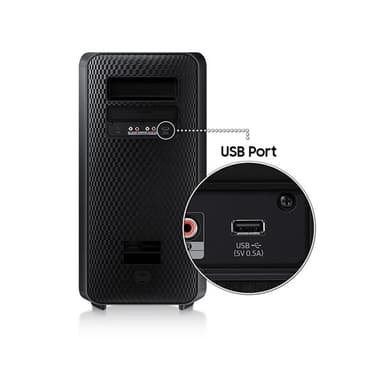 Samsung Sound Tower MX-ST40B – Kraftfull partyhögtalare med Bluetooth och ljuseffekter