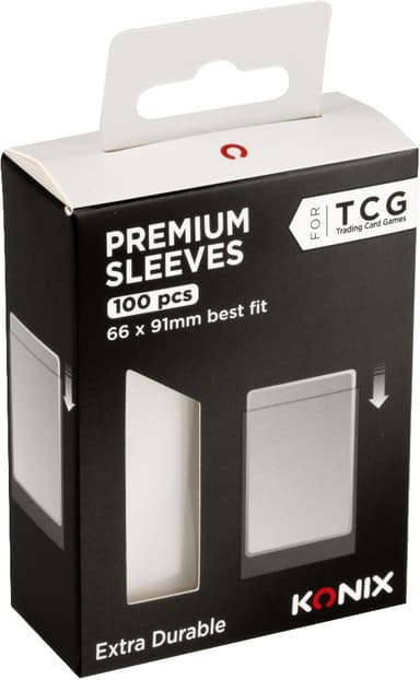 Konix Premium Fit-fodral för samlarkortspel (100-pack)