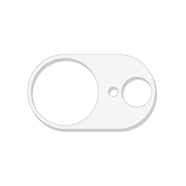 2-PACK SKALO iPhone 16e 3D Linsskydd/Kameraskydd Härdat Glas - Transparent
