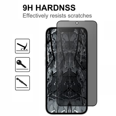 SKALO iPhone 16e Privacy Skärmskydd Härdat Glas - Svart