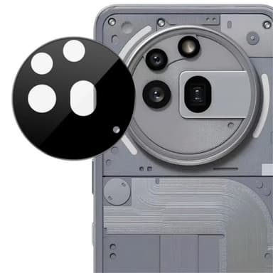 SKALO Nothing Phone (3a) Pro 3D Linsskydd/Kameraskydd Härdat Glas - Svart