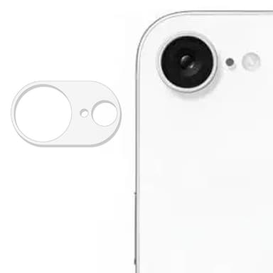 SKALO iPhone 16e 3D Linsskydd/Kameraskydd Härdat Glas - Transparent