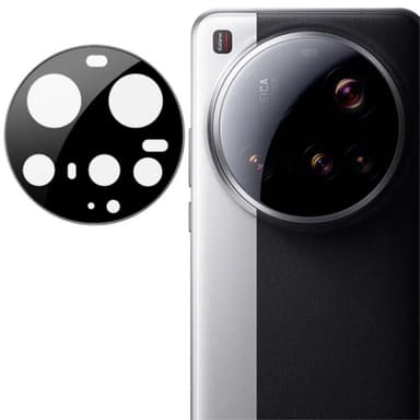 SKALO Xiaomi 15 Ultra 3D Linsskydd/Kameraskydd Härdat Glas - Svart