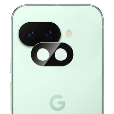 2-PACK SKALO Google Pixel 9a 3D Linsskydd/Kameraskydd Härdat Glas - Svart