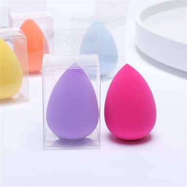 2 st Makeup Sponge Blender Teardrop Beauty Egg Rengöringspuff Hudvård - Matcha