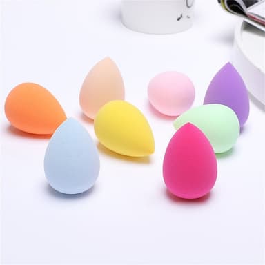 2 st Makeup Sponge Blender Teardrop Beauty Egg Rengöringspuff Hudvård - Matcha