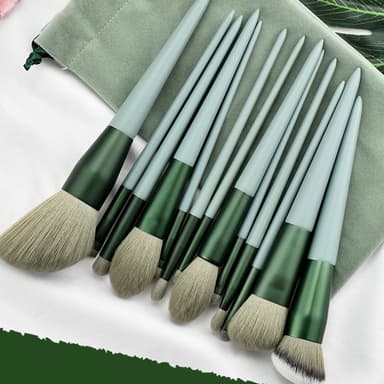 13 st Makeup Brush Set Kosmetiska borstar Soft Fiber Foundation Kontur - Lila