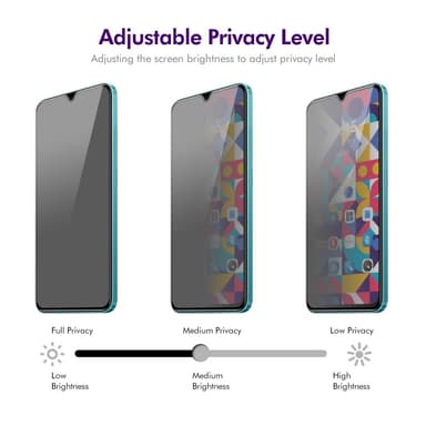 För Samsung Galaxy A26 5G 2-pack Sekretesskydd 28-graders Anti-spion Härdat Glas