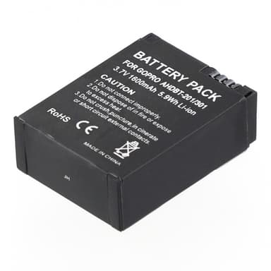 Batteri för GoPro Hero 3 Kamera 3.7V 1600mAh AHDBT-201 / 301 Ersättningsbatteri