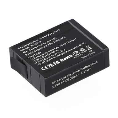 Batteri för GoPro Hero 13 3.89V 2100mAh JH-GP13 Ersättningsbatteri