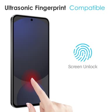 NORTHJO För Samsung Galaxy S25 5G TPU Telefonfodral med Härdat Glas Skärmskydd