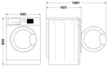 Whirlpool tv'ttmaskin/torktumlare FFWDD 1176258 BCV EE (11/7 kg)