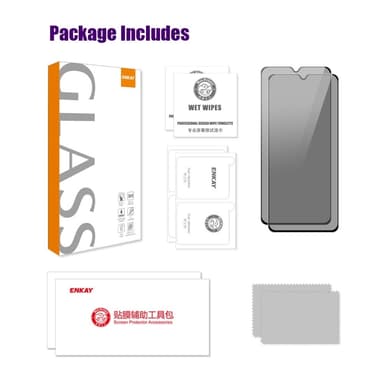 För Samsung Galaxy A26 5G 2-pack Sekretesskydd 28-graders Anti-spion Härdat Glas