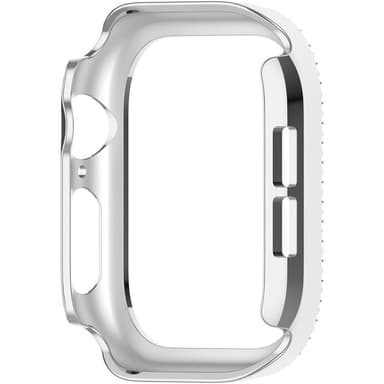 För A Watch Series 10 42mm Fodral Skal Ram Bling Rhinestone Decor - Silver
