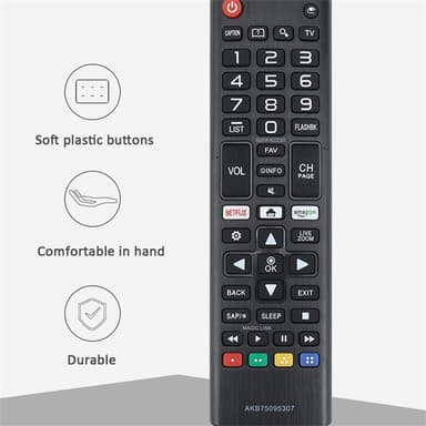 Fjärrkontroll Ersättning för AKB75095307 För LG Smart TV
