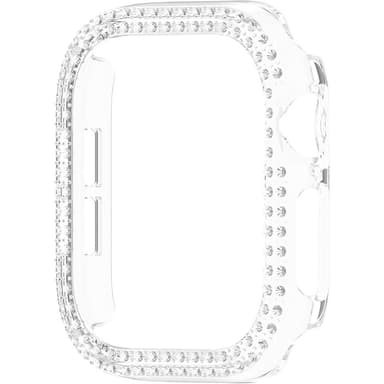 För A Watch Series 10 42mm Fodral Skal Ram Bling Rhinestone Decor - Transparent
