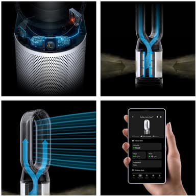 Dyson Hot + Cool HP1 luftrenare 544826-01 (vit/silver)