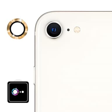För iPhone 16e Kameralinsskydd ENKAY Hat-Prince Metallring Linsfilm