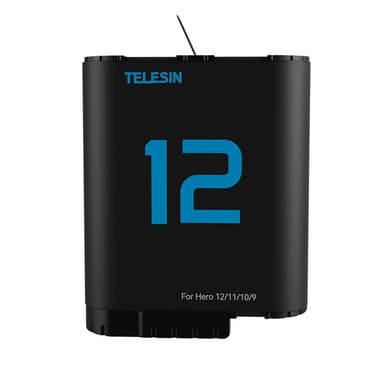 TELESIN S0-ECB-02-TGP Batteri för GoPro Hero 12 11 10 9 1720mAh Ersättning
