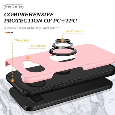 Till Google Pixel 9A Hybrid skal med Finger Ring