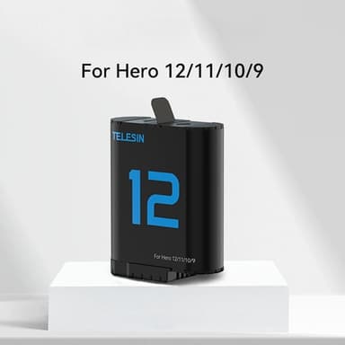 TELESIN S0-ECB-02-TGP Batteri för GoPro Hero 12 11 10 9 1720mAh Ersättning