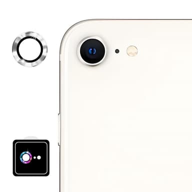För iPhone 16e Kameralinsskydd ENKAY Hat-Prince Metallring Linsfilm