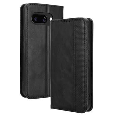 För Google Pixel 9A Plånboksfodral Exklusivt Svart