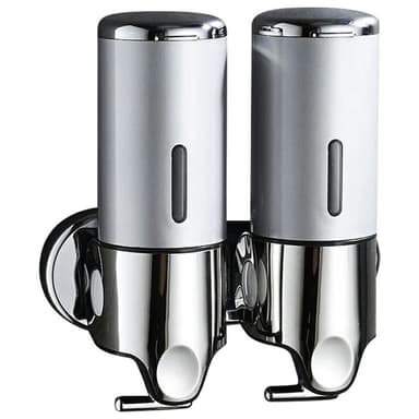 Tvålautomat i rostfritt stål 1000 ml Manuell Push Pump Schampo Body Wash