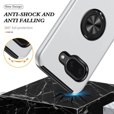 Till Google Pixel 9A Hybrid skal med Finger Ring