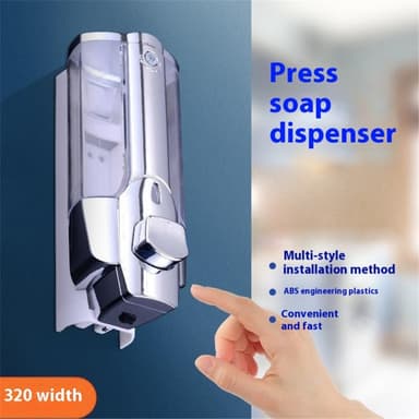 Tvålautomat Väggmonterad handtvåldispenser 350ML duschpumpsdispenser