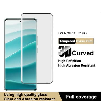 IMAK Pro+ till Xiaomi Redmi Note 14 Pro+ 5G Heltäckande Härdat Glas