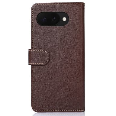 KHAZNEH För Google Pixel 9A Plånboksskal Litchi-textur Telefonskal