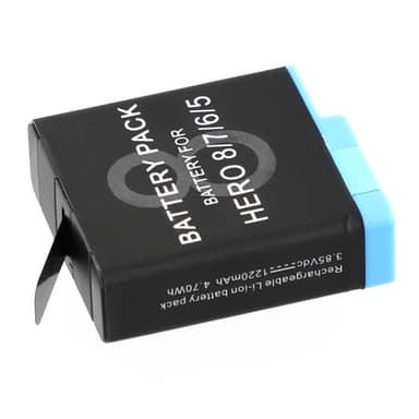 Batteri för GoPro Hero 8 3.85V 1220mAh AHDBT-801 Ersättningsbatteri