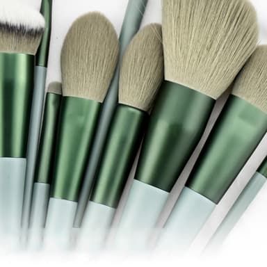 13 st Makeup Brush Set Kosmetiska borstar Soft Fiber Foundation Kontur - Lila