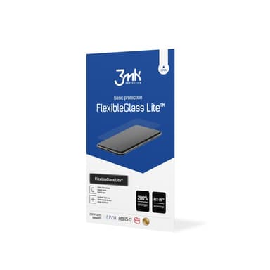 3MK iPhone 13/13 Pro Hybrid Okrossbart Glas FlexibleGlass Lite