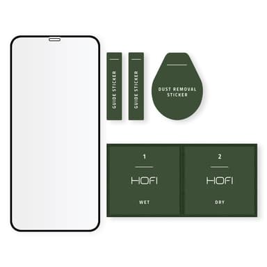 HOFI Full Pro Härdat Glas Skärmskydd iPhone 12 & 12 Pro - Svart