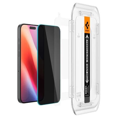 [2-Pack] Spigen iPhone 16 Pro Max Skärmskydd Härdat glas TR. EZ Fit Privacy