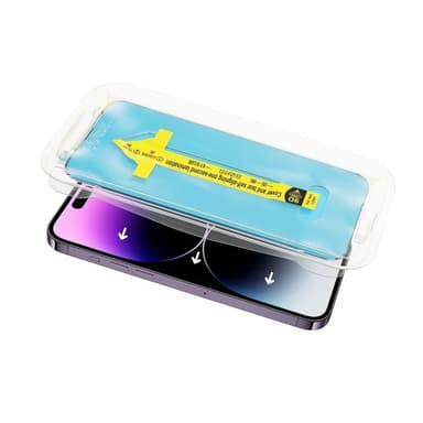 iPhone 15 Pro Härdat Glas Skärmskydd Plus Applicator